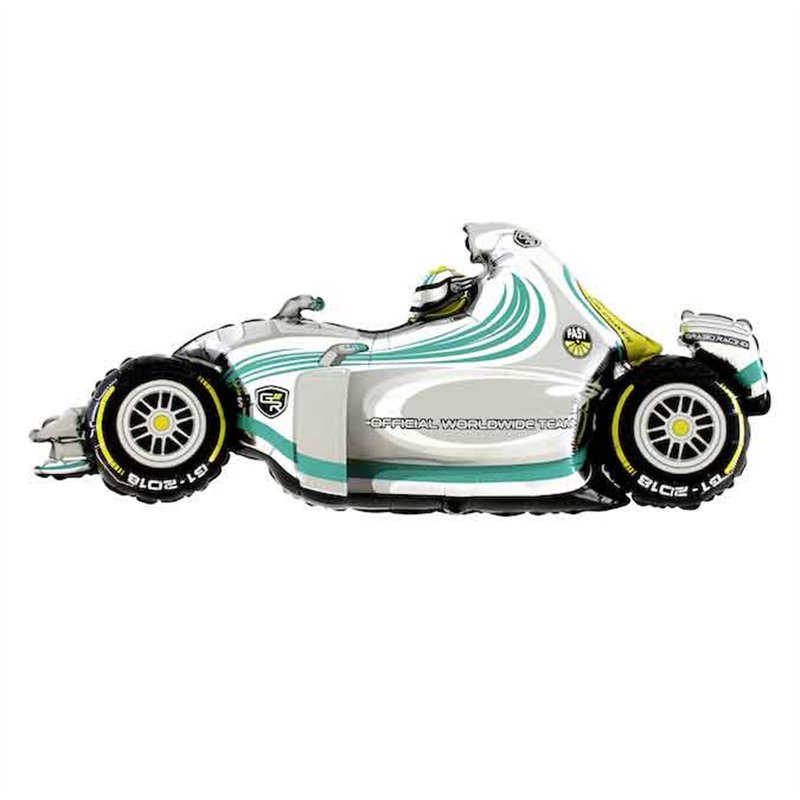 49IN SPEEDY GREY CAR JUMBO FOIL BALLOON