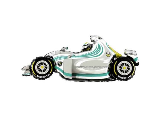 49IN SPEEDY GREY CAR JUMBO FOIL BALLOON