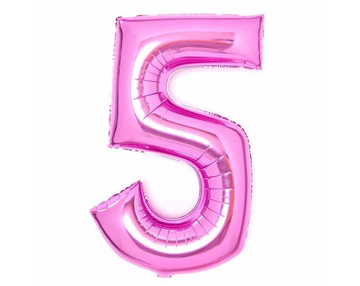 36in PINK 5 AMSCAN FOIL BALLOON