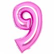 36in PINK 9 AMSCAN FOIL BALLOON
