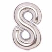36in SILVER 8 AMSCAN FOIL BALLOON