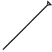 BLACK PLASTIC REUSABLE BALLOON STICK 100S