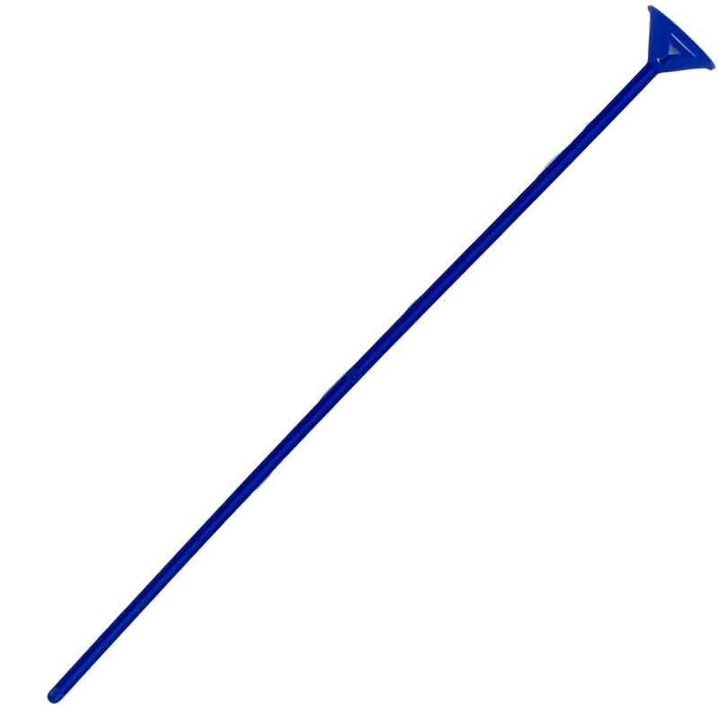 BLUE PLASTIC REUSABLE BALLOON STICK 100S