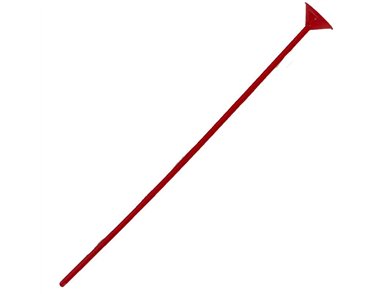 RED PLASTIC REUSABLE BALLOON STICK 100S