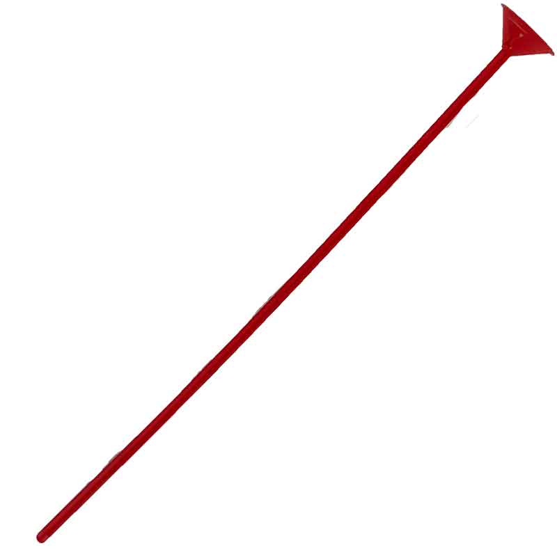 RED PLASTIC REUSABLE BALLOON STICK 100S