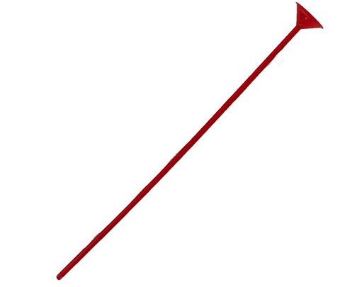RED PLASTIC REUSABLE BALLOON STICK 100S