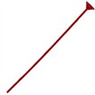 RED PLASTIC REUSABLE BALLOON STICK 100S
