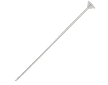 WHITE PLASTIC REUSABLE BALLOON STICK 100S