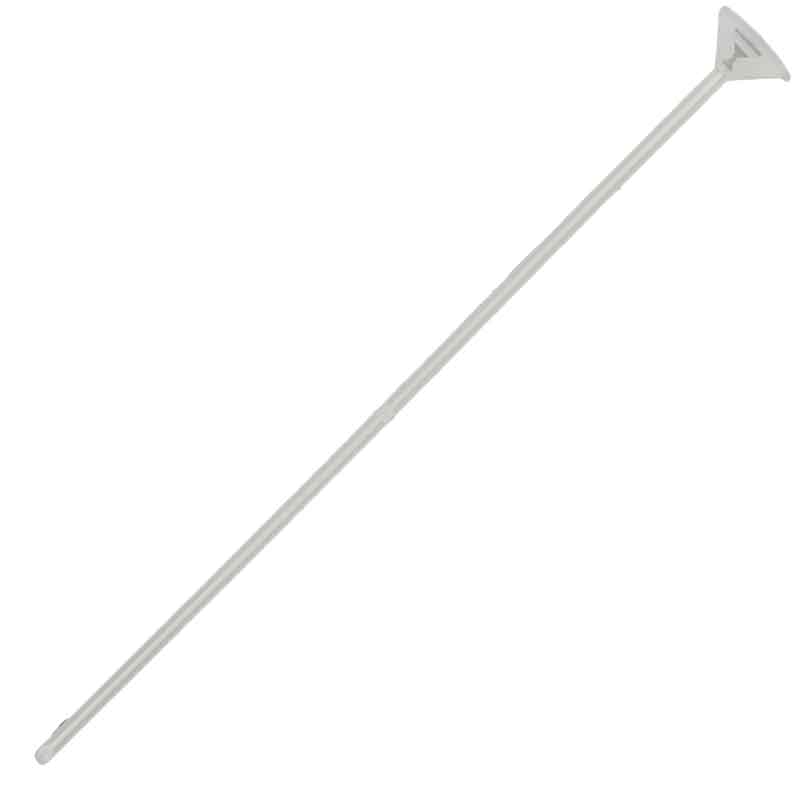 WHITE PLASTIC REUSABLE BALLOON STICK 100S