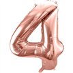 86cm ROSE GOLD NUMBER 4 FOIL BALLOON