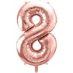 86cm ROSE GOLD NUMBER 8 FOIL BALLOON