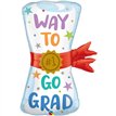 36in WAY TO GO DIPLOMA SHAPED FOIL BALLOON