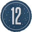 18in GLITZ BLUE 12TH BIRTHDAY FOIL BALLOON