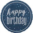 18in GLITZ BLUE HAPPY BIRTHDAY FOIL BALLOON