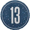 18in GLITZ BLUE 13TH BIRTHDAY FOIL BALLOON