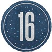 18in GLITZ BLUE 16TH BIRTHDAY FOIL BALLOON