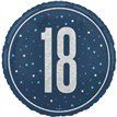18in GLITZ BLUE 18TH BIRTHDAY FOIL BALLOON