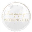 18in HAPPY WEDDING DAY FOIL BALLOON