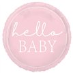 18in PINK HELLO BABY FOIL BALLOON