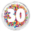 18in BRIGHT CONFETTI 30TH FOIL BALLOON