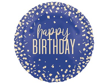 18in CONFETTI HAPPY BIRHTDAY FOIL BALLOON