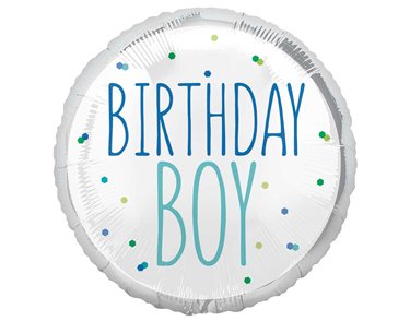 18in BIRTHDAY BOY FOIL BALLOON