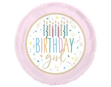 18in BIRTHDAY GIRL FOIL BALLOON