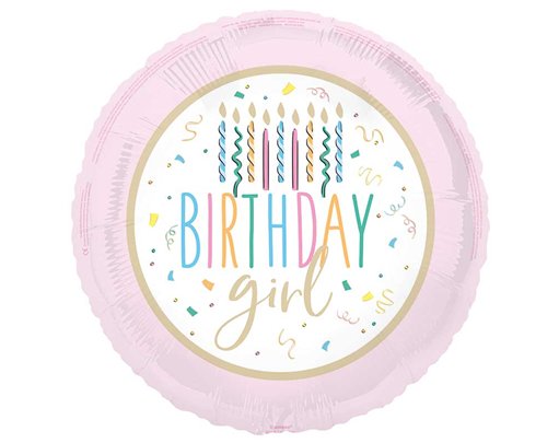 18in BIRTHDAY GIRL FOIL BALLOON