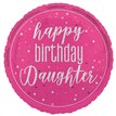18in GLITZ PINK DAUGHTER FOIL BALLOON