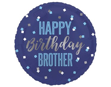 18in HAPPY BIRTHDAY BROTHER FOIL BALLOON