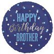 18in HAPPY BIRTHDAY BROTHER FOIL BALLOON