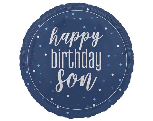 18in GLITZ BLUE SON FOIL BALLOON