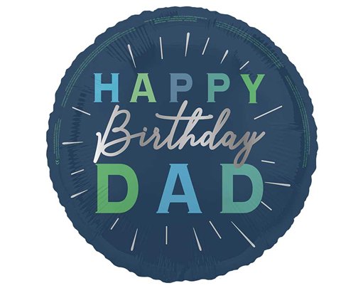 18in HAPPY BIRTHDAY DAD FOIL BALLOON