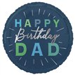 18in HAPPY BIRTHDAY DAD FOIL BALLOON