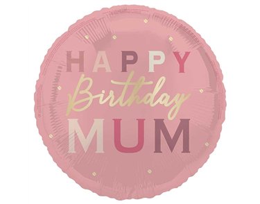 18in HAPPY BIRTHDAY MUM FOIL BALLOON
