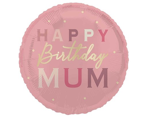 18in HAPPY BIRTHDAY MUM FOIL BALLOON