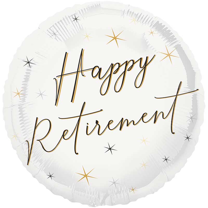 18in HAPPY RETIREMENT FOIL BALLOON