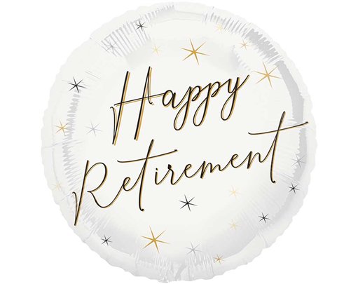 18in HAPPY RETIREMENT FOIL BALLOON
