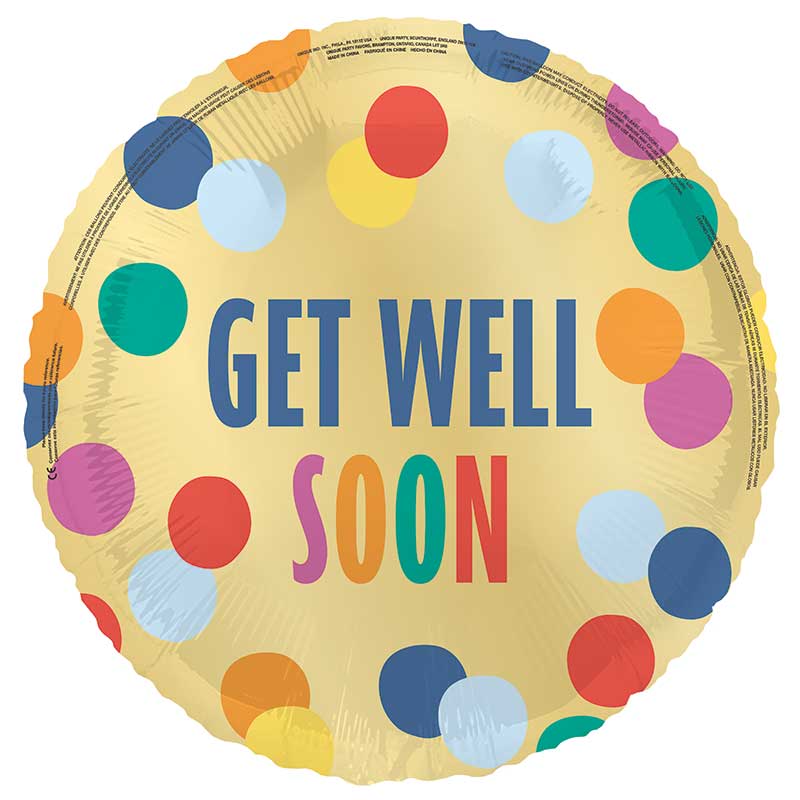 18in GET WELL SOON FOIL BALLOON