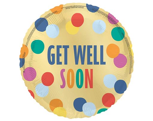 18in GET WELL SOON FOIL BALLOON