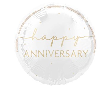 18in HAPPY ANNIVERSARY FOIL BALLOON