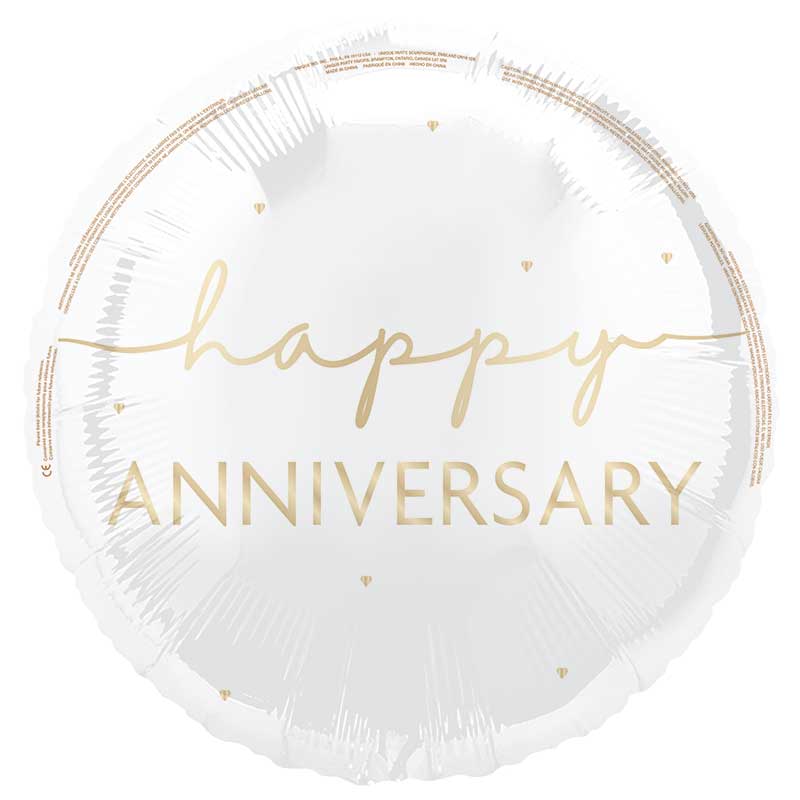 18in HAPPY ANNIVERSARY FOIL BALLOON