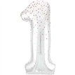 34in GLITZ ROSE GOLD NUMBER 1 FOIL BALLOON