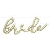 14in GOLD BRIDE BALLOON BANNER KIT