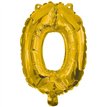 32cm NUMERAL 0 GOLD FOIL BALLOON