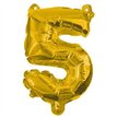32cm NUMERAL 5 GOLD FOIL BALLOON