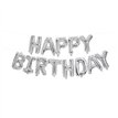 HAPPY BIRTHDAY SILVER FOIL BALLOON KIT