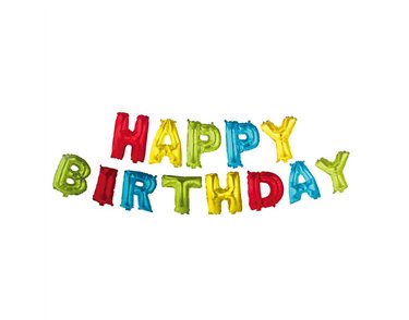 HAPPY BIRTHDAY FOIL BALLOON KIT