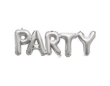 PARTY SILVER FOIL BALLOON KIT