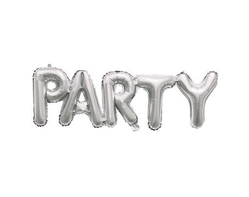 PARTY SILVER FOIL BALLOON KIT